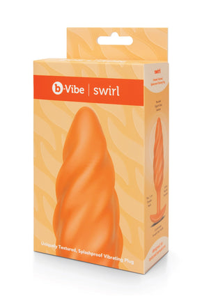 Plug anal texturé B-Vibe Swirl