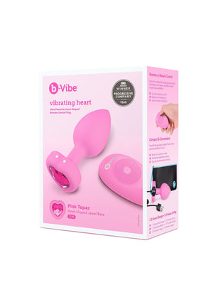 Plug anal vibrant B-Vibe Heart S/M