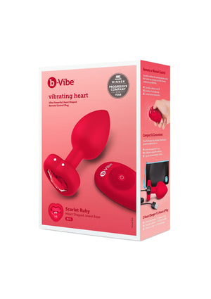 Plug anal vibrant B-Vibe Heart M/L