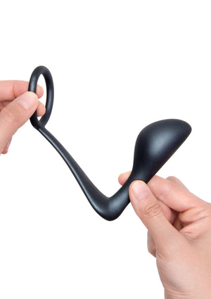 Anneau pénien et masseur de prostate B-Vibe Ringer
