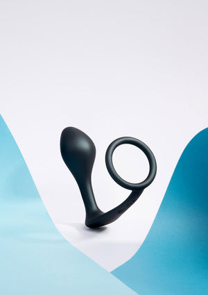 Anneau pénien et masseur de prostate B-Vibe Ringer