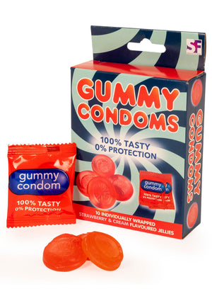 Bonbons gélifiés en forme de préservatifs