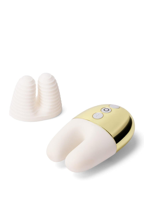 LE WAND DOUBLE VIBE WHITE GOLD
