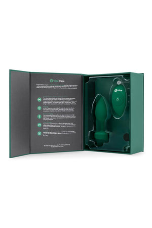 B-VIBE VIBRATING JEWEL PLUG M/L EMERALD GREEN
