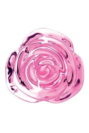 B-VIBE PINK ROSES GLASS BUTT PLUG TRAINING SET