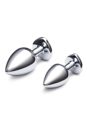 B-VIBE JEWEL HEART METAL BUTT PLUG TRAINING SET