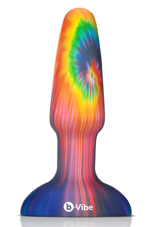 B-VIBE PEACE AND LOVE TIE DYE RIMMING PLUG