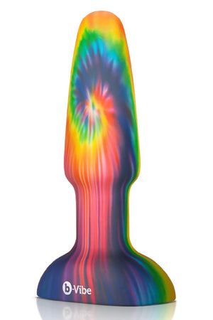 B-VIBE PEACE AND LOVE TIE DYE RIMMING PLUG