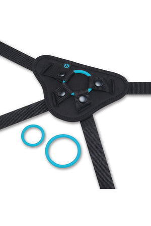 B-VIBE EVERY BODY STRAP-ON HARNESS SET WITH 6 INCH SILICONE DILDO PEG