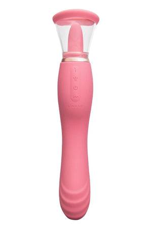 LE WAND LICK 3-1 DOUBLE ENDED VIBE WITH LICKING TONGUE STIMULATOR