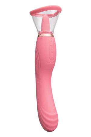 LE WAND LICK 3-1 DOUBLE ENDED VIBE WITH LICKING TONGUE STIMULATOR