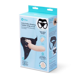 B-VIBE EVERY BODY VIBRATING REALISTIC STRAP-ON KIT