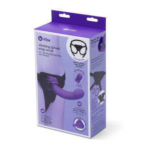 B-VIBE VIBRATING CURVED STRAP-ON KIT