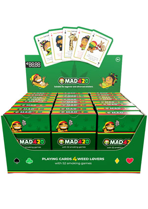 Jeu de cartes à fumer Mad420 24 pièces