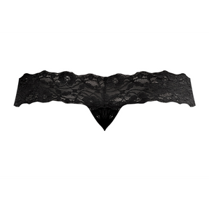 Micro Thong Pinch Back - L/XL - Noir