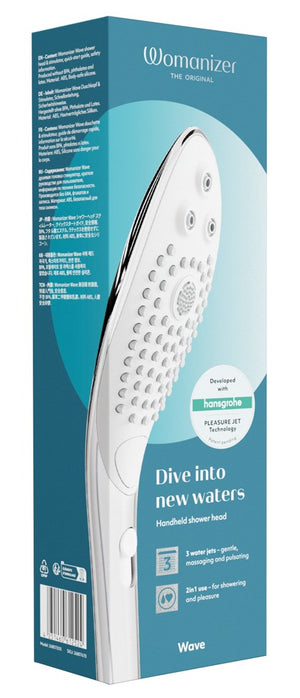 Womanizer Wave – Douchette intime 2‑en‑1