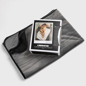 Faux Fur Fascinator Grey/Black