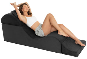 Aria Flip Chaise Black 22"