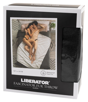 Faux-Fur Fascinator Black
