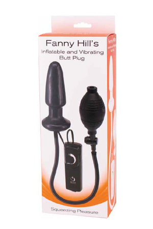 FANNY HILLS INFLATABLE AND VIBRATING BUTT PLUG BLACK