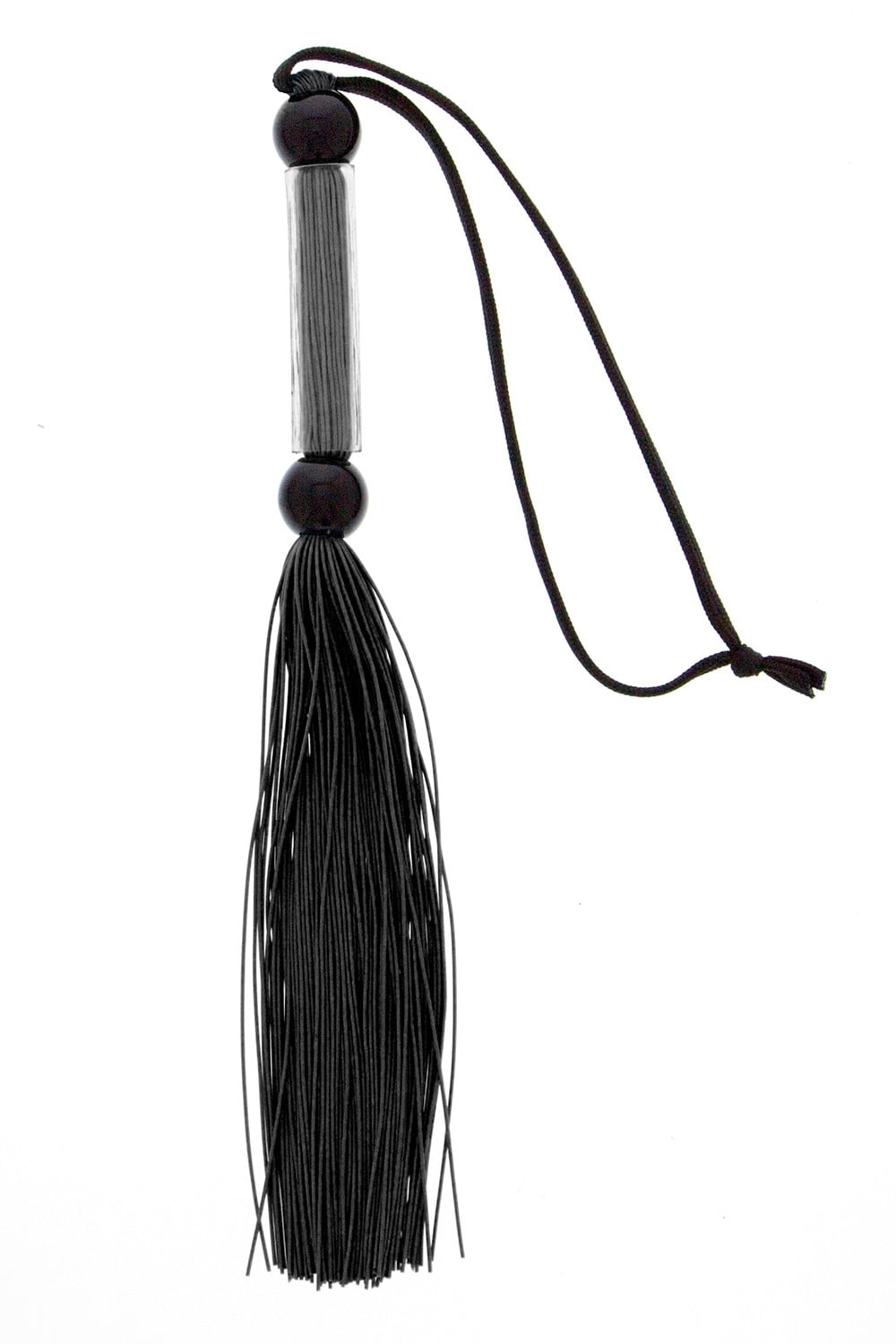 BLAZE SILICONE FLOGGER WHIP BLACK