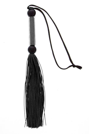BLAZE SILICONE FLOGGER WHIP BLACK