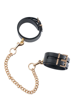 GP PREMIUM ANKLE CUFFS WITH CHAIN BLACK