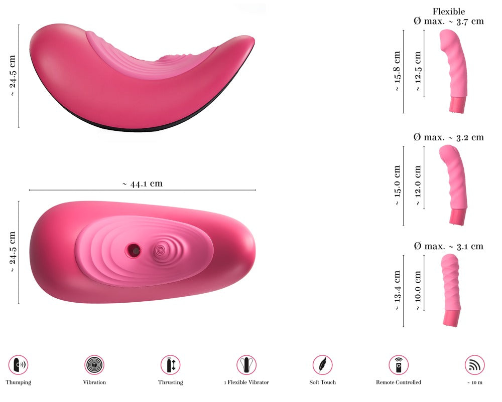 Vibepad RIDE ON – Bascule vibrante mains libres, 3 stimulateurs