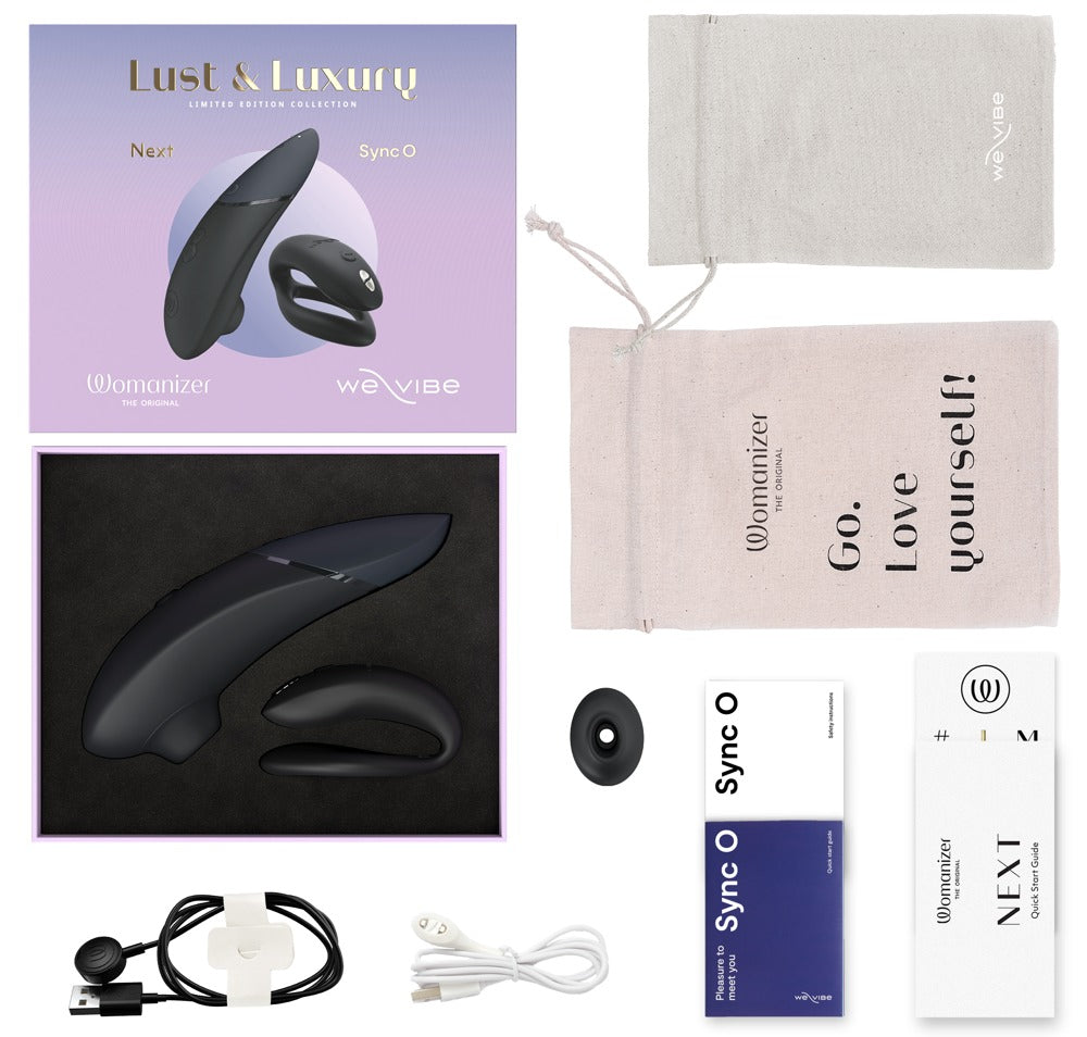 🎁 Coffret Lust & Luxury – Womanizer Next + We-Vibe Sync O