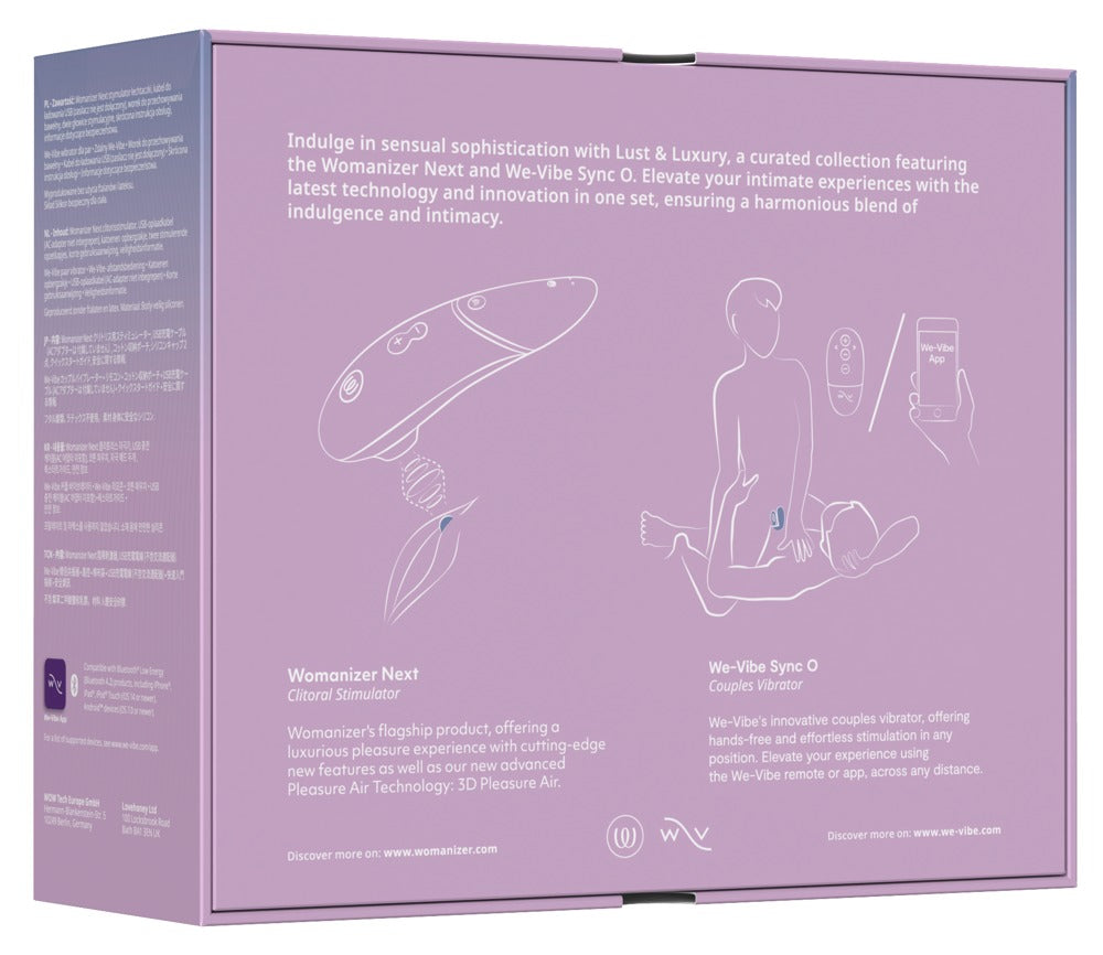🎁 Coffret Lust & Luxury – Womanizer Next + We-Vibe Sync O