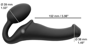 Vibrating Strap-On M Black