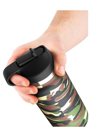 PDX PLUS FAP FLASK - HAPPY CAMPER DISCREET STROKER CLEAR