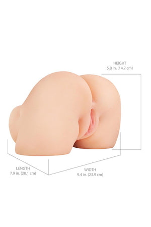 PDX ELITE SHAKE THAT ASS VIBRATING MEGA MASTURBATOR - LIGHT