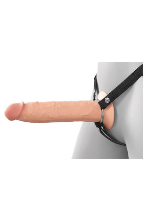 FANTASY X-TENSIONS ELITE 9 INCH SILICONE HOLLOW STRAP-ON DUAL DENSITY