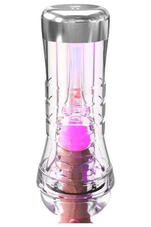 PDX ELITE VIEW TUBE SEE-THRU EZ-GRIP LED STROKER