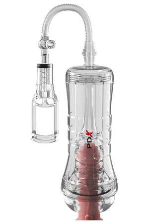PDX ELITE VIEW TUBE VAC XXL PUMP SEE-THRU EZ-GRIP PUMP STROKER