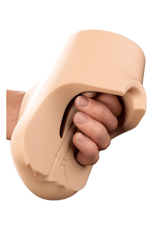 PDX PLUS DOUBLE POUNDER VIBRATING SQUEEZE STROKER