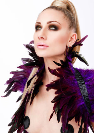 Étole en plumes