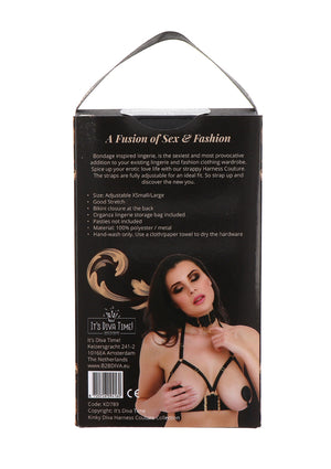 Soutien-gorge ouvert avec collier anneau-O