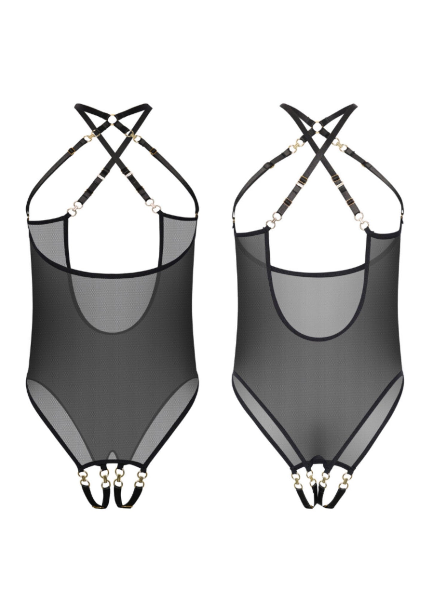 Coquette Cupless & Crotchless Body - Kinky Diva