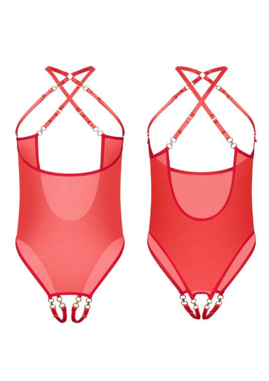 Coquette Cupless & Crotchless Body - Kinky Diva