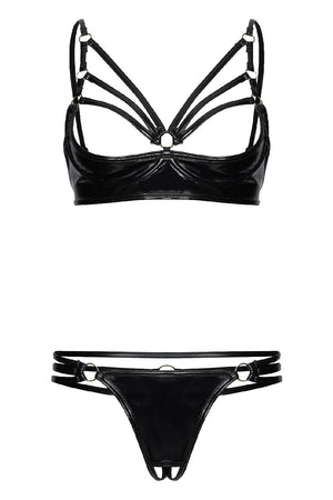 GUILTY PLEASURE NOCTURNE NIGHT SET BLACK, L