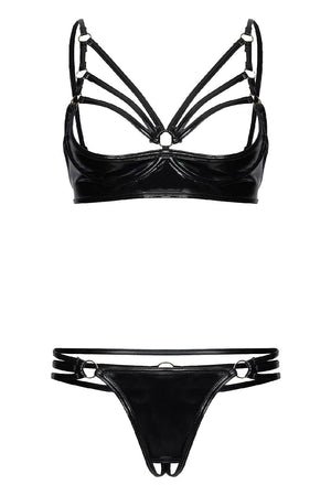 GUILTY PLEASURE NOCTURNE NIGHT SET BLACK, XXL