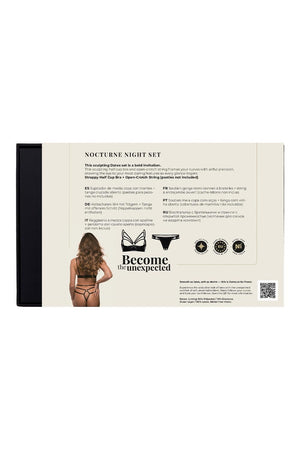 GUILTY PLEASURE NOCTURNE NIGHT SET BLACK, L