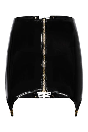 GUILTY PLEASURE SHADOW SHINE SKIRT BLACK, XXL