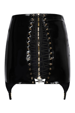 GUILTY PLEASURE SHADOW SHINE SKIRT BLACK, XXL