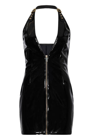 GUILTY PLEASURE HELIX HALTER DRESS BLACK, L