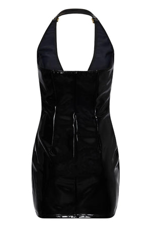 GUILTY PLEASURE HELIX HALTER DRESS BLACK, L