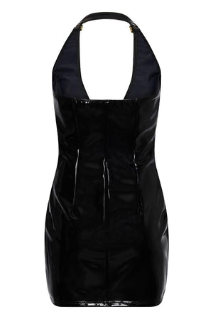 GUILTY PLEASURE HELIX HALTER DRESS BLACK, M