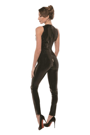 GUILTY PLEASURE LUSTY LINES CATSUIT BLACK, S